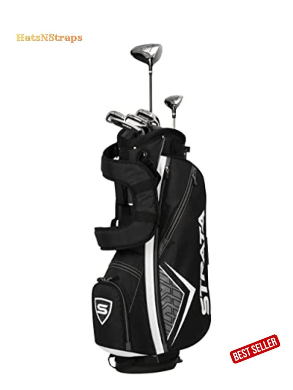 Complete Golf Set Driver Hybrid Irons Wedge Putter Stand Bag Men